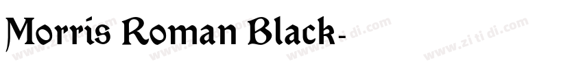 Morris Roman Black字体转换